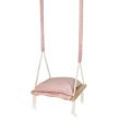 Gyermekhinta, 3 az 1-ben, fa, rózsaszín, max 30 kg, 34x34x26 cm, Kruzzel