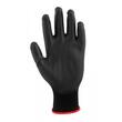 Munkakesztyű, Richmann, poliuretán, S méret, fekete