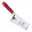 Acél simító, Olejnik, trapéz, keskeny, 160 mm, fa nyél, piros