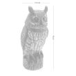 Bagoly dekoráció / madárijesztő kártevők ellen - 19x18x41 cm