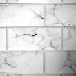 Dekoratív panel, PVC, 3D márvány mintás, fekete-fehér, 96x48,5 cm