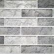 Dekoratív panel, PVC, 3D téglamodell, világosszürke árnyalatok, 96x48,5cm