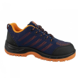 Munkacipő, SB, SRC, Fly-knit, metál pumpa, sötétkék, 40-es méret, ART.MAS