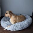 Bolyhos és puha ágy macskáknak és kutyáknak, 60 cm, szürke