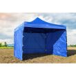 Kereskedelmi pavilon / kert, összecsukható, kék, 3x3 m