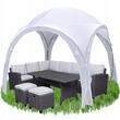 Kerti/kereskedelmi pavilon, összecsukható, fehér, 3,2x3,2x2,5 m, Jumi