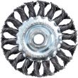 Acél drótkefe, kör alakú, szálas, M14, 100 mm, Richmann