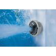 Jacuzzi medence, felfújható, négyzet alakú, pumpával és szűrővel, ponyva burkolat, adagoló, kanárikék-fehér, 778 L, 4-6 személyes, 180x180x66 cm, Bestway Lay-Z Spa