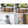Felfújható jacuzzi medence, kerek, pumpával és szűrővel, 5-7 személyes, 180x66 cm, Bestway