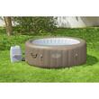 Jacuzzi medence, felfújható, kerek, pumpával és szűrővel, ponyva fedővel, adagolóval, barna, 778 L, 4-6 személyes, 196x71 cm, Bestway Lay-Z Spa