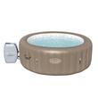 Jacuzzi medence, felfújható, kerek, pumpával és szűrővel, ponyva fedővel, adagolóval, barna, 778 L, 4-6 személyes, 196x71 cm, Bestway Lay-Z Spa