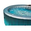 Jacuzzi medence, felfújható, kerek, pumpával és szűrővel, ponyva burkolat, LED lámpa, szürke-fehér, 930 L, 6 személyes, 204x70 cm, MSpa