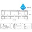 Piscina structura metalica, rotunda, albastru, 366x76 cm, test analiza apa, Bestway Steel Pro (141314)