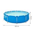 Piscina structura metalica, rotunda, pompa filtrare, test analiza apa, albastru, 305x76 cm, Bestway Steel Pro (141307)