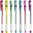 Gél tollak, többszínű, metál, csillámos, fluoreszkáló, szett 140 db, Malatec