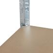 Tárolópolc, fém, 5 polc, 175 kg, 90x40x180 cm, Malatec