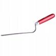 Rozsdamentes acél simító, Olejnik, illesztésekhez, 10 mm, fa nyél, piros