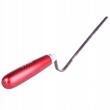 Rozsdamentes acél simító, Olejnik, illesztésekhez, 10 mm, fa nyél, piros