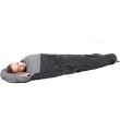 Hálózsák, turista, fekete-szürke, 220x50 / 80 cm, Springos