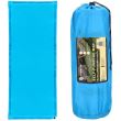 Önfelfújó kempingmatrac, poliészter és PU hab, kék, 180x50 cm, Springos