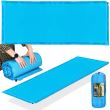 Önfelfújó kempingmatrac, poliészter és PU hab, kék, 180x50 cm, Springos