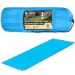 Önfelfújó kempingmatrac, poliészter és PU hab, kék, 180x50 cm, Springos