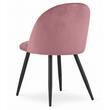 Konyha/nappali szék, Artool, Bello, bársony, fém, rózsaszín, 46x42,5x76,5 cm
