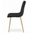 Scaun bucatarie/living, Artool, Libra, catifea, metal, negru, 45x54x86.5 cm (3923_1)