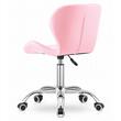 Irodai szék, Artool, Avola, forgó, ökológiai bőr, rózsaszín, 53,5x55,5x73,5-84,5 cm