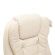 Irodai szék masszázzsal és fűtéssel, forgatható, ökológiai bőr, bézs, max 150 kg, 62x68x111-121 cm