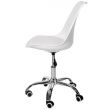 Gyermek irodai szék, forgó, fehér, max 125 kg, 44x40x80 / 90 cm