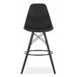 Konyhai/bárszék, Artool, PP, fa, fekete, 54x55x107,5 cm
