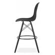 Konyhai/bárszék, Artool, PP, fa, fekete, 54x55x107,5 cm