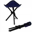 Összecsukható kerti szék, kemping, horgászat, kék, max 100 kg, 28x28x28 cm, Springos