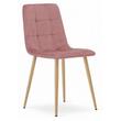 Skandináv stílusú szék, Artool, Kara, bársony, fa, rózsaszín, 44,5x50,5x87 cm