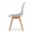 Skandináv stílusú szék, Artool, Kito, PP, fa, szürke, 46x54,5x80 cm