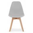 Skandináv stílusú szék, Artool, Kito, PP, fa, szürke, 46x54,5x80 cm