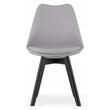 Skandináv stílusú szék, Artool, Mark, PP, fa, szürke és fekete, 49x55,5x82,5 cm