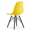 Skandináv stílusú szék, Artool, Osaka, PP, fa, sárga és fekete, 46x54x81 cm