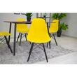 Skandináv stílusú szék, Artool, Osaka, PP, fa, sárga és fekete, 46x54x81 cm