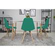 Skandináv stílusú szék, Artool, Osaka, PP, fa, zöld, 46x54x81 cm