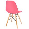 Skandináv stílusú szék, Jumi, Eva, PP, fa, rózsaszín, 46x52x81 cm