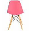 Skandináv stílusú szék, Jumi, Eva, PP, fa, rózsaszín, 46x52x81 cm