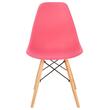 Skandináv stílusú szék, Jumi, Eva, PP, fa, rózsaszín, 46x52x81 cm