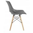 Scaun stil scandinav, PP, lemn, max 100 kg, 45x55x78 cm, Lars, Jumi, gri(CM-910744)