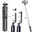 Selfie stick, állvány, Izoxis, teleszkópos, távirányítóval, bluetooth, 60 cm