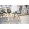Set 4 scaune stil scandinav, Artool, Lago Velvet, catifea, lemn, gri, 47x36x73.5 cm (3373_1SP)