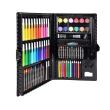 Festő és rajzkészlet gyerekeknek, fekete műanyag készlet, 86 db, Isotrade