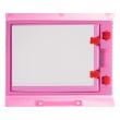 Festő és rajzkészlet gyerekeknek, műanyag készlet, rózsaszín, 208 db, 41x5x31 cm