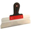 Homlokzati rozsdamentes spatula, puha fogantyú, 300 mm